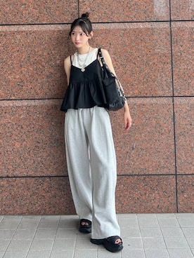 「アイテム（その他トップス）」を使った、JEANASIS  STAFFさん（レディース・153cm）の夏コーディネート