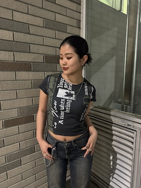 「JEANASIS（ジーナシス）のアイテム」を使った、JEANASIS  STAFFさん（レディース・148cm）の夏コーディネート