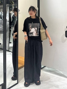 「JEANASIS（ジーナシス）のアイテム（パンツ）」を使った、JEANASIS  STAFFさん（レディース・156cm）の夏コーディネート