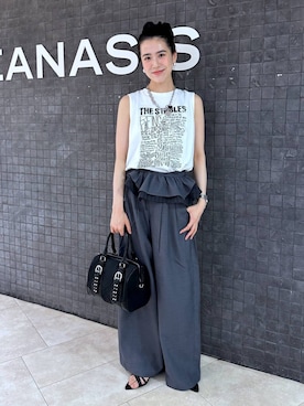 「JEANASIS（ジーナシス）のアイテム」を使った、JEANASIS  STAFFさん（レディース・164cm）の夏コーディネート
