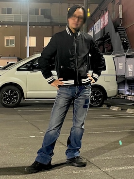 「JACKROSE(ジャックローズ)のアイテム」を使った、えぼさん(メンズ・172cm)の冬コーディネート