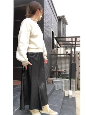「アイテム（その他トップス、ゴールド系）」を使った、Rararaさん（レディース・155cm）の冬コーディネート