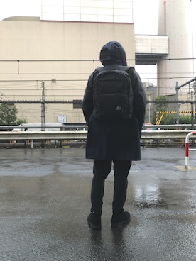 「BEN DAVIS（ベンデイビス）のアイテム（パンツ）」を使った、BENCH AT THE GREENEさん（メンズ・173cm）の秋コーディネート