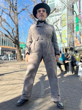 「Dita（ディータ）のアイテム」を使った、Little Fatsさん（メンズ・165cm）の冬コーディネート