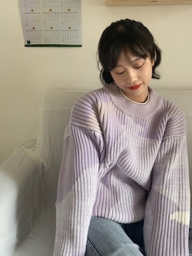 「盐系风格」｜safebeerさん（レディース・158cm）の冬コーディネート