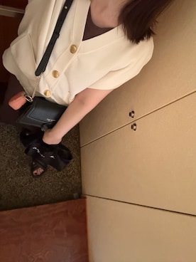 「アイテム（コインケース）」を使った、かなこさん（レディース・156cm）の秋コーディネート