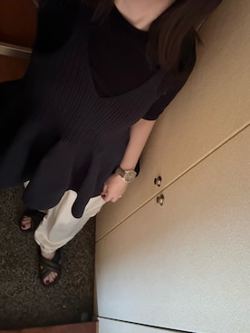 「アイテム（腕時計）」を使った、かなこさん（レディース・156cm）の秋コーディネート