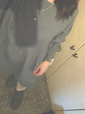 「アイテム（腕時計）」を使った、かなこさん（レディース・156cm）の冬コーディネート