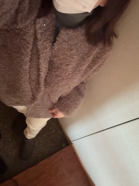 「アイテム（ブルゾン）」を使った、かなこさん（レディース・156cm）の冬コーディネート