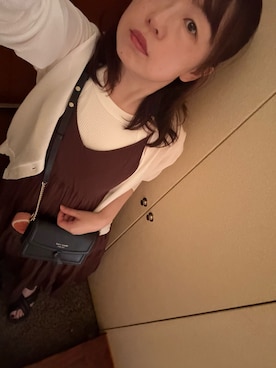 「アイテム（コインケース）」を使った、かなこさん（レディース・156cm）の夏コーディネート