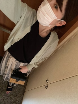 「ピスタチオ」｜かなこさん（レディース・156cm）の夏コーディネート