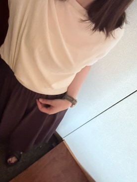 「アイテム（アンダーウェア）」を使った、かなこさん（レディース・156cm）の秋コーディネート