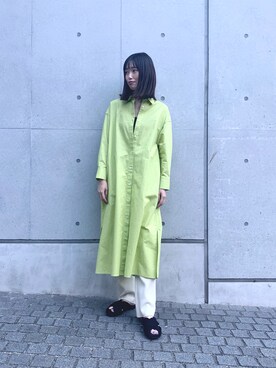 「カラー×コーデ」｜「アイテム（ワンピース）」を使った、lippuさん（レディース・166cm）の冬コーディネート