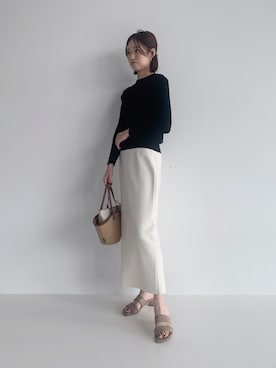 「EFFE BEAMS（エッフェビームス）のアイテム」を使った、lippuさん（レディース・166cm）の春コーディネート