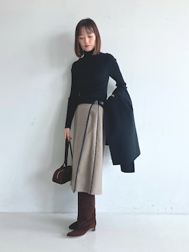 「アイテム（その他アウター）」を使った、lippuさん（レディース・166cm）の秋コーディネート