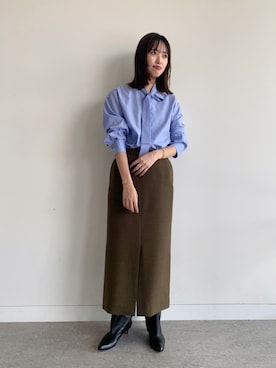 「ボウタイ」｜lippuさん（レディース・166cm）の夏コーディネート