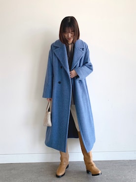 Demi-Luxe BEAMS / ナッピングウール ダブルブレストコートを使った