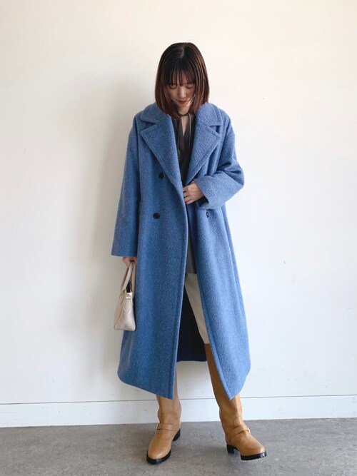 Demi-Luxe BEAMS / ナッピングウール ダブルブレストコートを使った