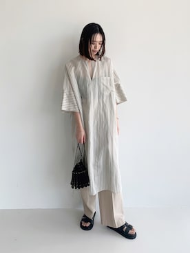 「TICCA（ティッカ）のアイテム（ワンピース/ドレス）」を使った、lippuさん（レディース・166cm）の春コーディネート