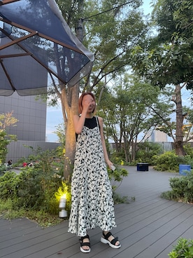 「ジーナシス」｜「アイテム（ワンピース/ドレス）」を使った、yurie koikeさん（レディース・165cm）の秋コーディネート