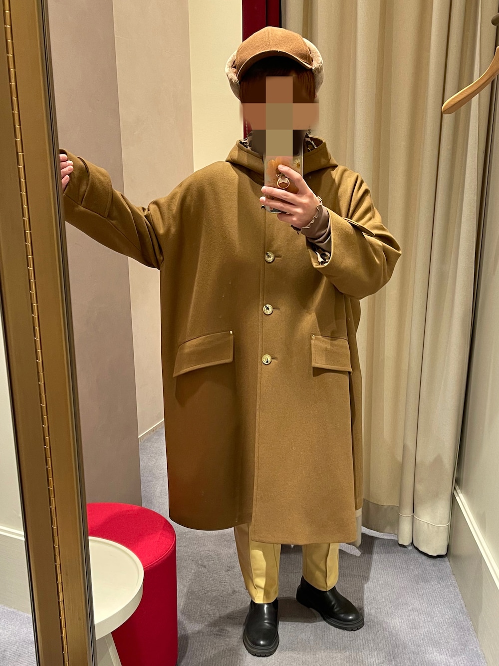 「クリスマスに着たい服、秋冬コーデ、きれいめカジュアル、冬、大人女子、ビッグシルエット、オトナカワイイ、大人コーデ、大人カジュアル、お洒落さんとつながりたい、おしゃれさんと繋がりたい」｜「Mackintoshのアイテム（ジャケット/アウター、ベージュ系）」を使った、mamiiruuuuuuu◡̈♥さん（レディース・158cm）の冬コーディネートの1枚目の写真