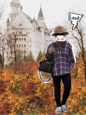 mamiiruuuuuuu◡̈♥さん（レディース・158cm）の秋コーディネート