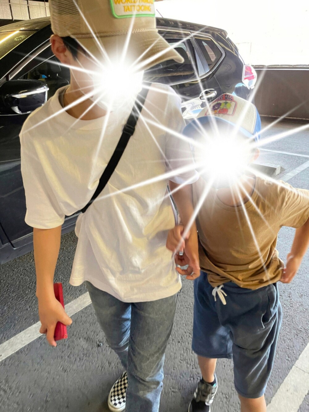 「キッズコーデ、キッズファッション、キッズ、お洒落さんとつながりたい、おしゃれさんと繋がりたい、モノトーンコーデ、ZARA、ZARA KIDS、H&M、GAP」｜「GAPのプルオン スリムジーンズ（キッズ）（デニムパンツ、ブルー系）」を使った、mamiiruuuuuuu◡̈♥さん（レディース・158cm）の夏コーディネートの1枚目の写真