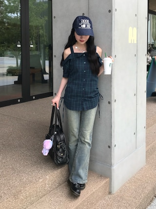 aeae キャップ　コノリリ着用 miyu｜aeaeのキャップを使ったコーディネート - WEAR