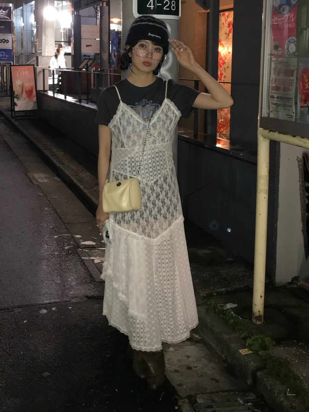 SLY COMBINATION LACE ドレス White SLY（スライ）の「COMBINATION LACE DRESS コンビネーション レース