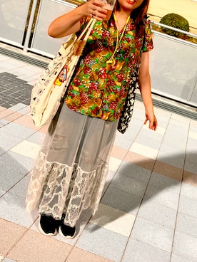 JEANASIS 切り替えレーススカート キリカエレーススカート/108071を