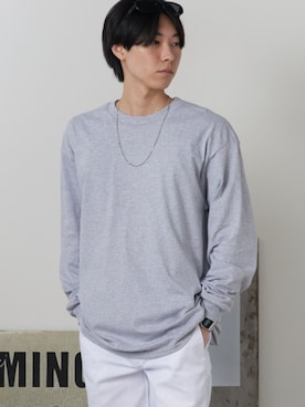 「GILDAN（ギルダン）のアイテム」を使った、Rooptokyoさん（メンズ・178cm）の夏コーディネート
