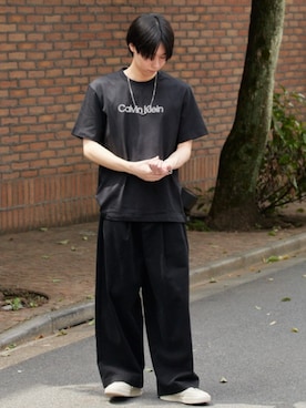 「FRUIT OF THE LOOM（フルーツオブザルーム）のアイテム」を使った、Rooptokyoさん（メンズ・178cm）の夏コーディネート