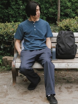 「CROSS & STITCH（クロスステッチ）のアイテム」を使った、Rooptokyoさん（メンズ・178cm）の夏コーディネート