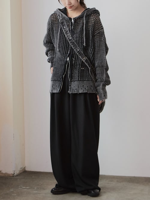 theredthread ダブルジップフーディロング パーカー トップス パーカー ダブルジップロングパーカー レディース メンズ : ZOZOTOWN