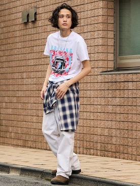 「アイテム（アンダーウェア）」を使った、Rooptokyoさん（メンズ・178cm）の秋コーディネート