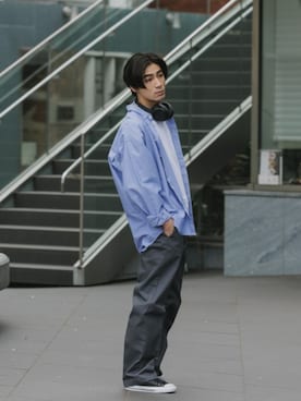「POLeR（ポーラー）のアイテム」を使った、Rooptokyoさん（メンズ・178cm）の夏コーディネート