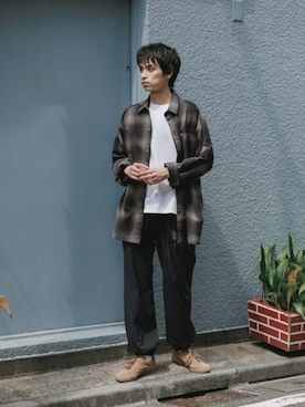 「CROSS & STITCH（クロスステッチ）のアイテム」を使った、Rooptokyoさん（メンズ・178cm）の夏コーディネート