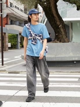 「OK YESTERDAY（オッケーイエスタデイ）のアイテム」を使った、Rooptokyoさん（メンズ・178cm）の夏コーディネート