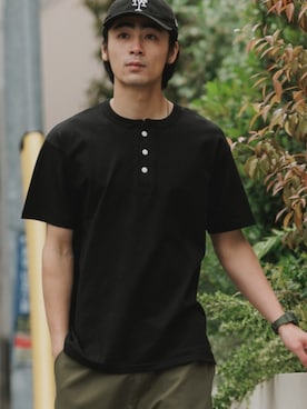 「CROSS & STITCH（クロスステッチ）のアイテム」を使った、Rooptokyoさん（メンズ・178cm）の夏コーディネート