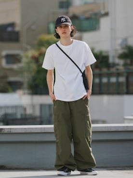 「ALL RUNS（オールランズ）のアイテム」を使った、Rooptokyoさん（メンズ・178cm）の夏コーディネート