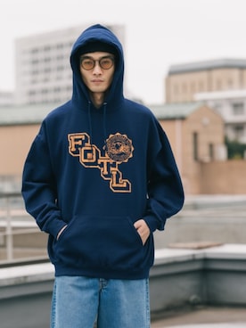 「FRUIT OF THE LOOM（フルーツオブザルーム）のアイテム」を使った、Rooptokyoさん（メンズ・178cm）の秋コーディネート