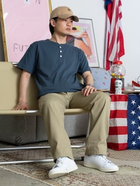 「CROSS & STITCH（クロスステッチ）のアイテム」を使った、Rooptokyoさん（メンズ・178cm）の夏コーディネート