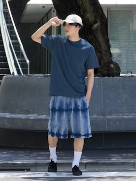 「Cooperstown Ball Cap（クーパーズタウンボールキャップ）のアイテム」を使った、Rooptokyoさん（メンズ・178cm）の夏コーディネート