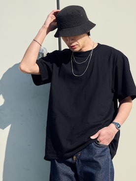 「GILDAN（ギルダン）のアイテム」を使った、Rooptokyoさん（メンズ・178cm）の夏コーディネート