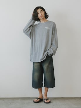 「FOG ESSENTIALS（エフオージーエッセンシャルズ）のアイテム（トップス）」を使った、Rooptokyoさん（メンズ・178cm）の夏コーディネート