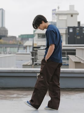 「PRO CLUB （プロクラブ）のアイテム（Tシャツ/カットソー）」を使った、Rooptokyoさん（メンズ・178cm）の夏コーディネート