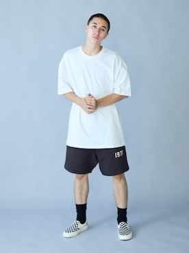 「FOG ESSENTIALS（エフオージーエッセンシャルズ）のアイテム」を使った、Rooptokyoさん（メンズ・178cm）の夏コーディネート
