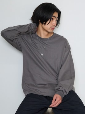 「GILDAN（ギルダン）のアイテム」を使った、Rooptokyoさん（メンズ・178cm）の夏コーディネート