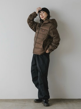 「アイテム（ダウンジャケット/コート）」を使った、Rooptokyoさん（レディース・165cm）の秋コーディネート