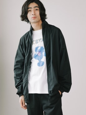 「HANES（ヘインズ）のHanes/ヘインズ 2P Pack A-Shirt 2枚入りパック リブタンクトップ 2026年 夏 夏服（タンクトップ、ホワイト系）」を使った、Rooptokyoさん（メンズ・178cm）の夏コーディネート